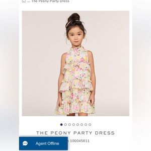 janie and Jack peony party dress